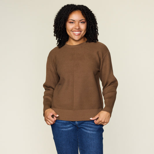 Hickory Brown Front Detail Missy