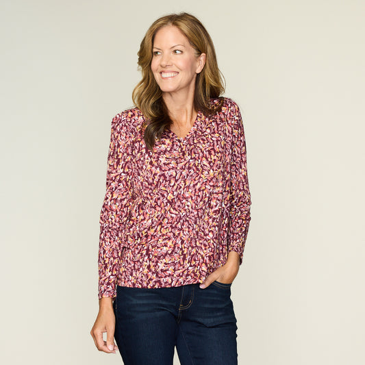 Burgundy Front Detail Missy
