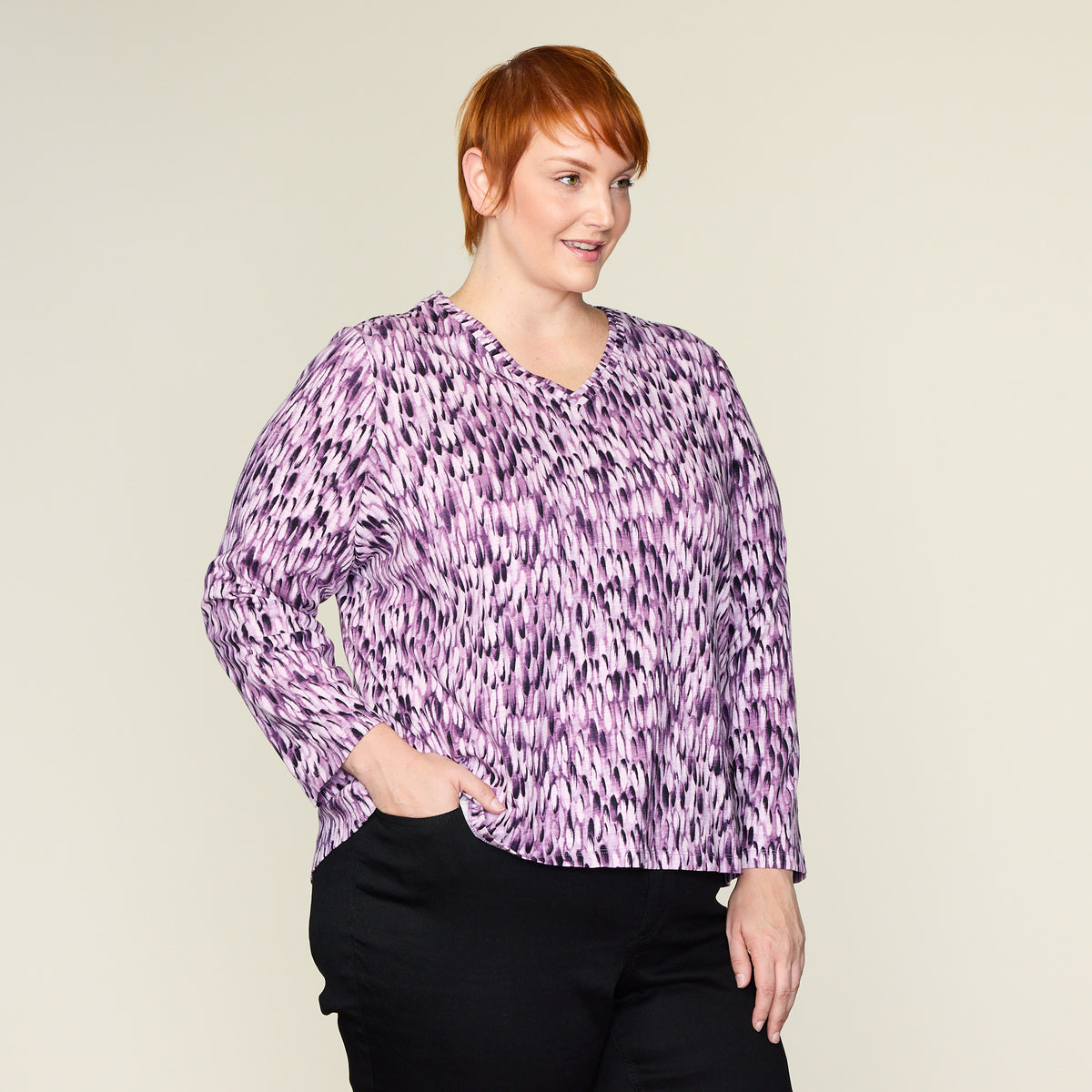 Plum Purple Side Detail Women