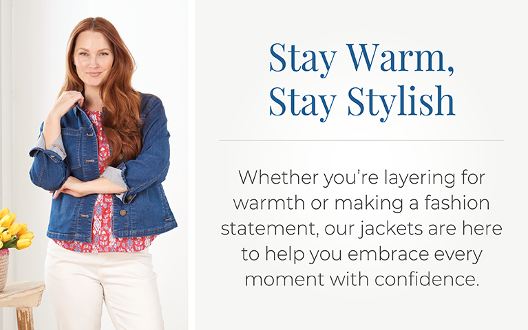 Jackets Category. Stay Warm, Stay Stylish: Whether you're layering for warmth or making a fashion statement, our jackets are here to help you embrace every moment with confidence.