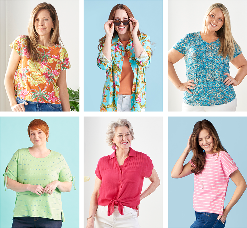 Limited Time - Online Only: Summer Ready Styles Starting at $12.99. Summer Starts Now! Featuring vibrant knit tops and elegant blouses and shirts.