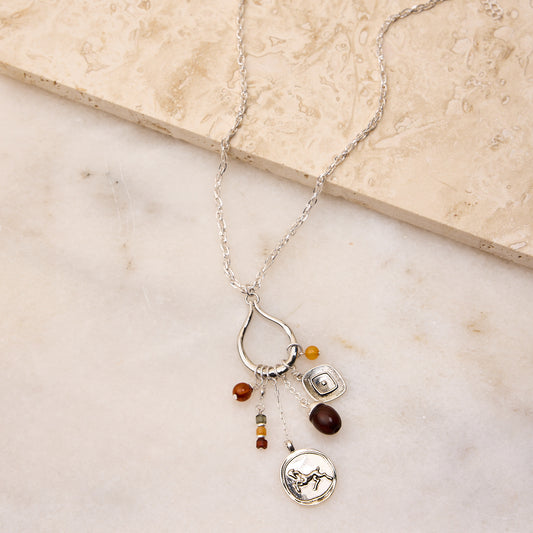 Short Rope Chain Dangle Necklace
