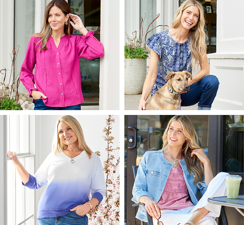 Limited Time! In-Store & Online: Buy More, Save More: $25 off your $100 purchase, $50 off your $150 purchase, $75 off your $200 or more purchase*Exclusions apply. Featuring our vibrant tops!