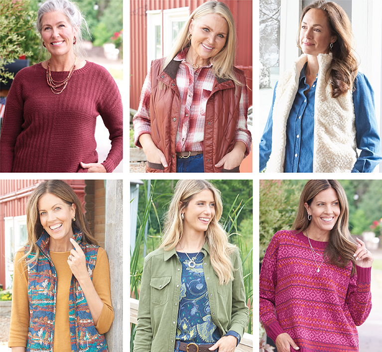 Limited Time! Online Only: Best of Fall - Up to 60% OFF Select Styles*exclusions apply. Featuring an assortment of comfy tops!