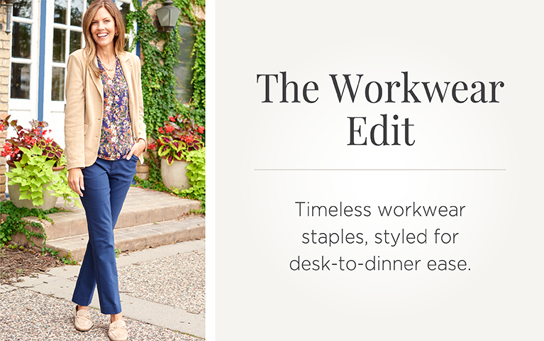 The Workwear Edit: Timeless workwear staples, styled for desk-to-dinner ease.