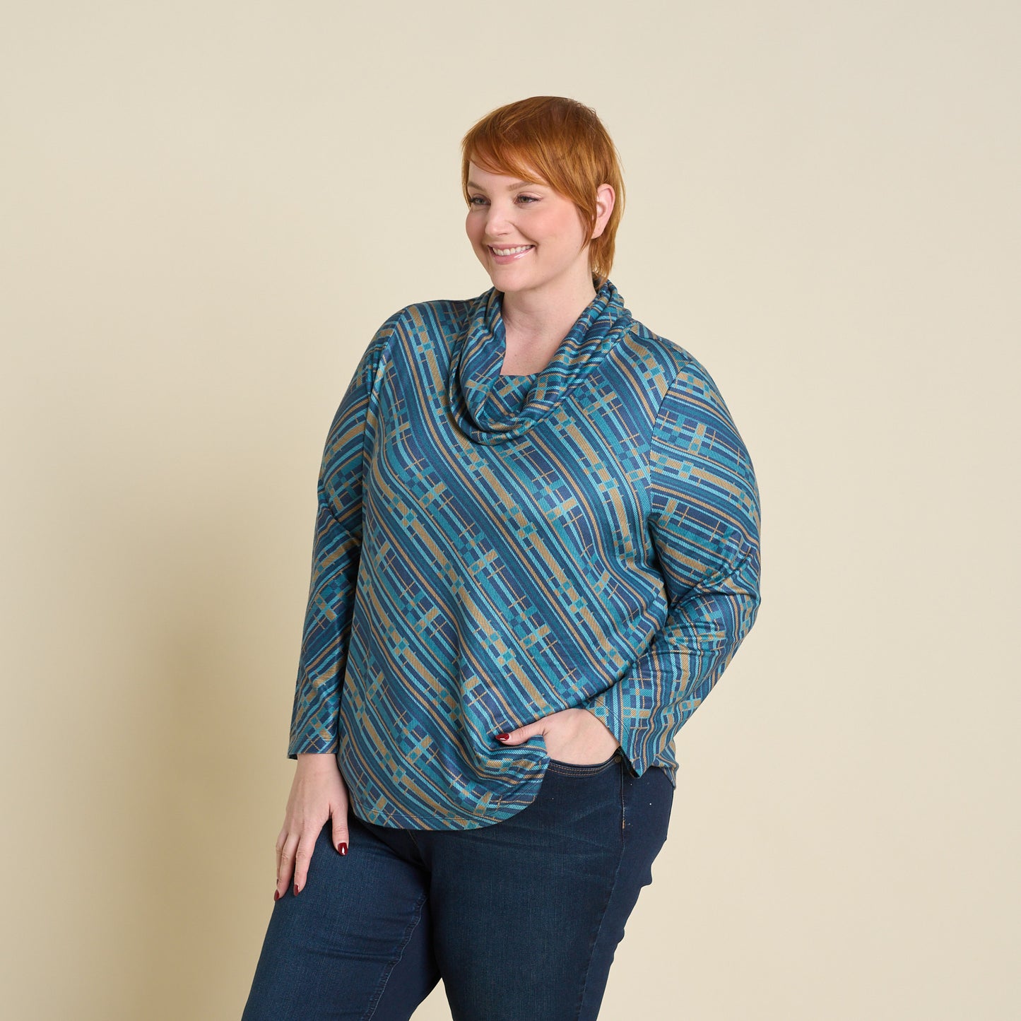 Navy Blazer Side Detail Women