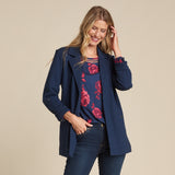 Navy Blazer Front Detail Missy