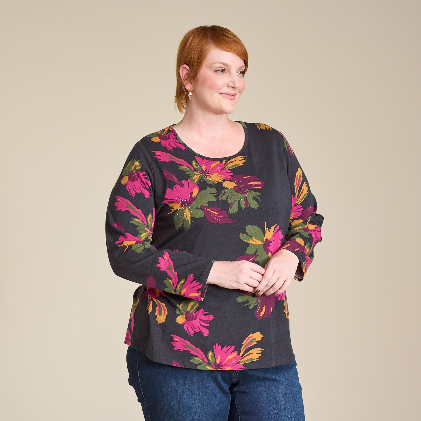 Black Multi Side Detail Women