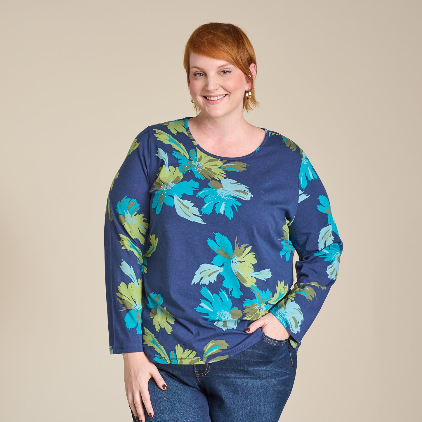 Navy Multi Front Detail Women
