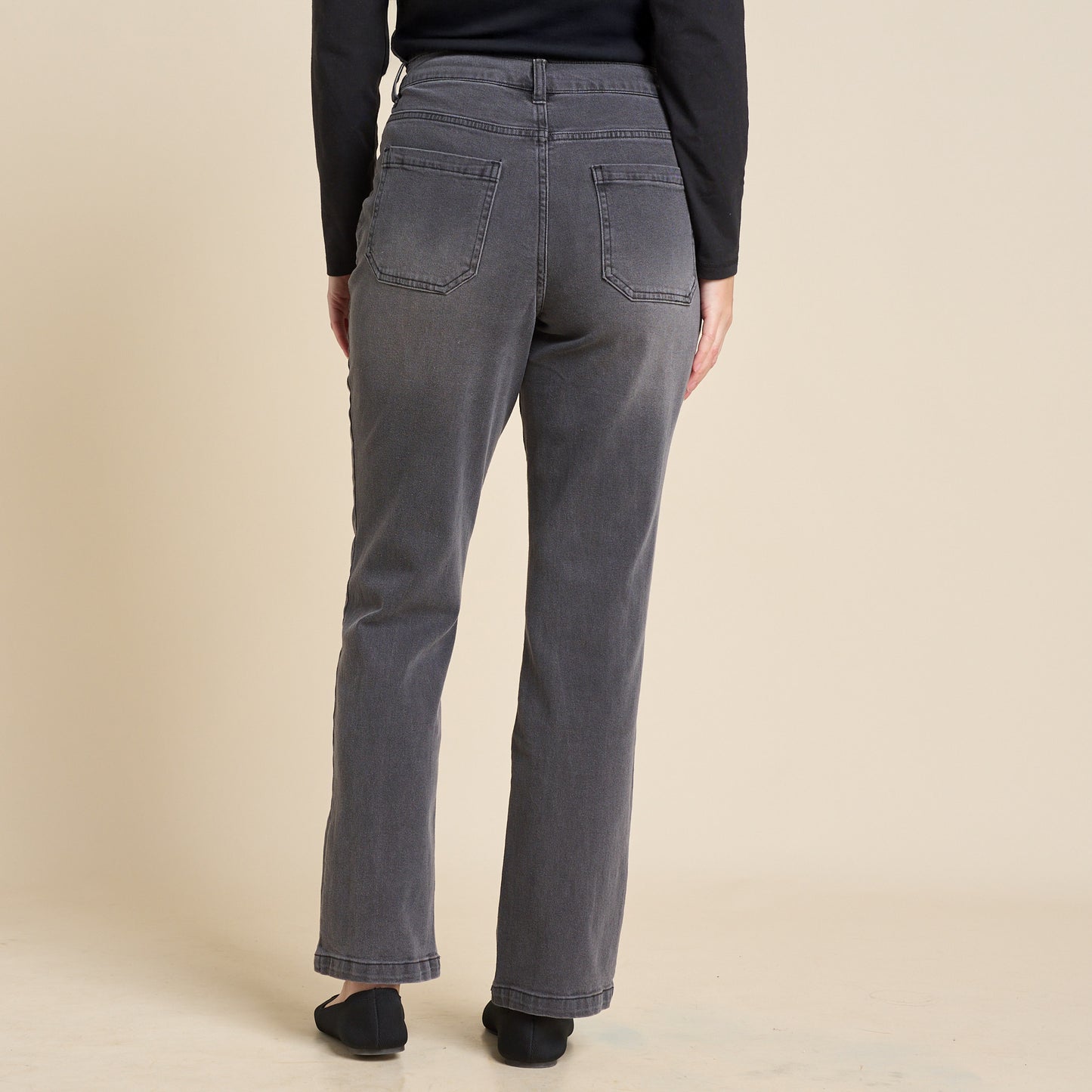 Grey Wash Back Detail Missy