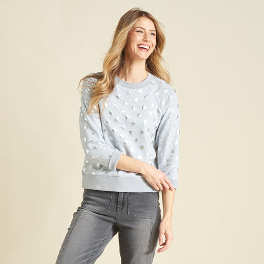 Heather Grey Front Detail Missy