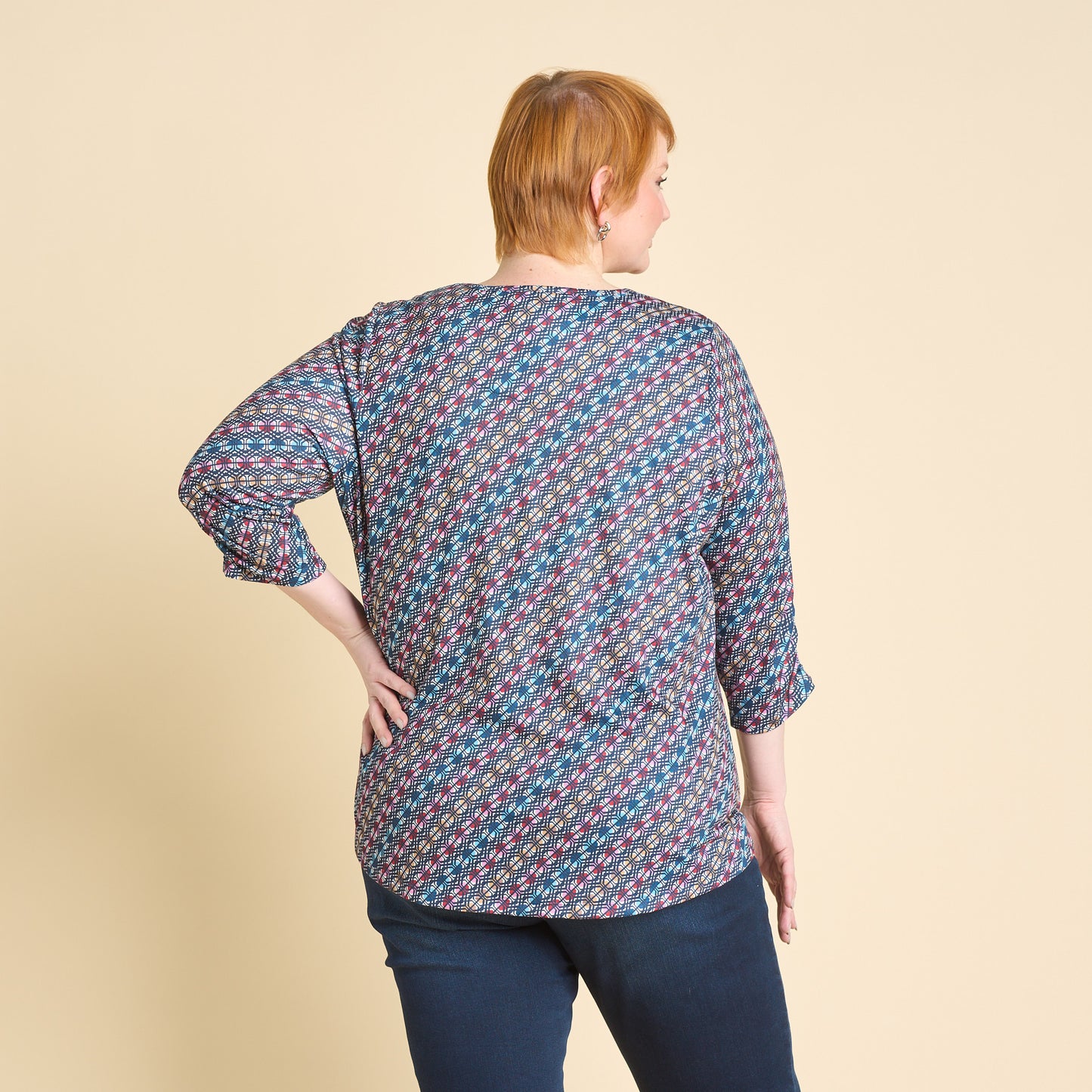 Blue Multi Back Detail Women