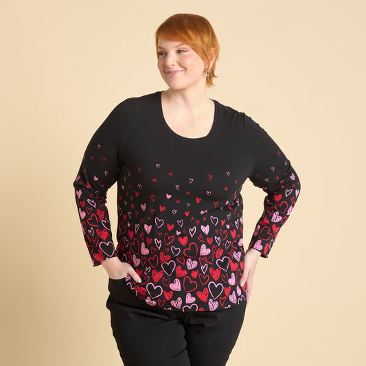 Black Front Detail Women