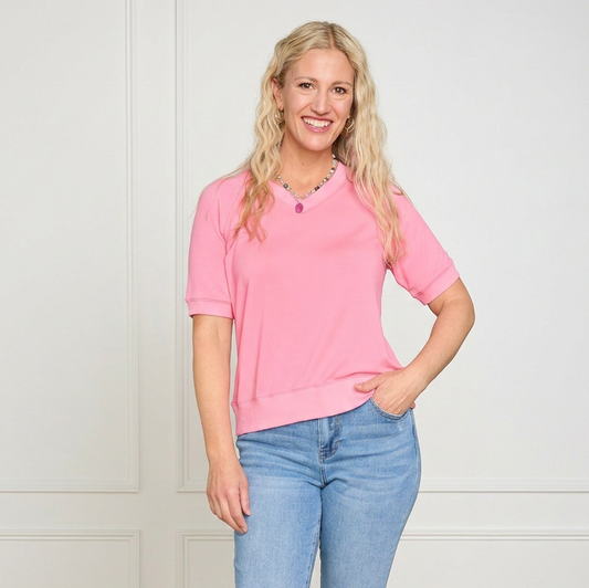 Confetti Pink Front Detail Missy