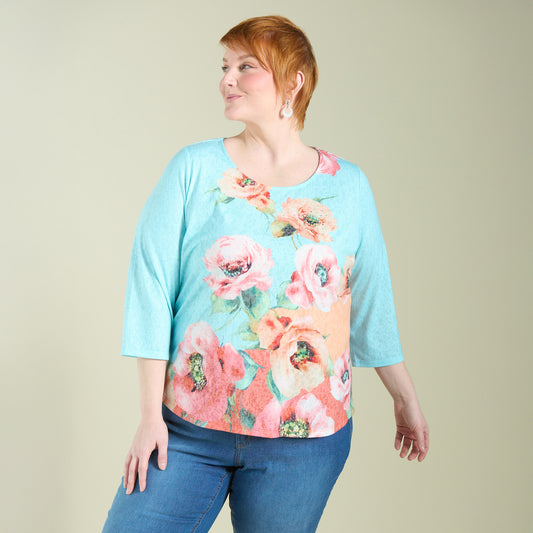 Ocean Front Blue Front Detail Women
