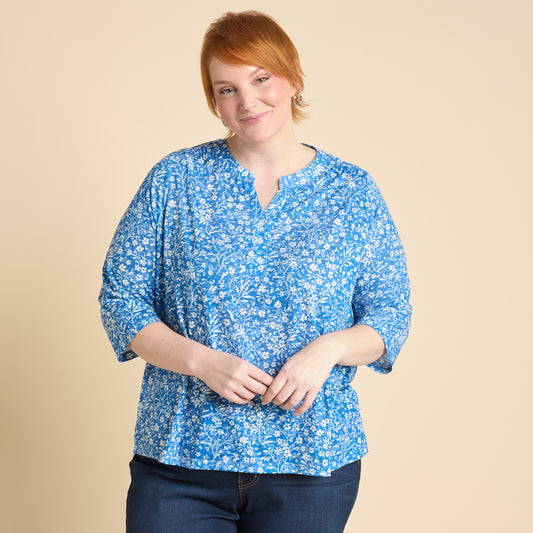 Lakeside Blue Front Detail Women