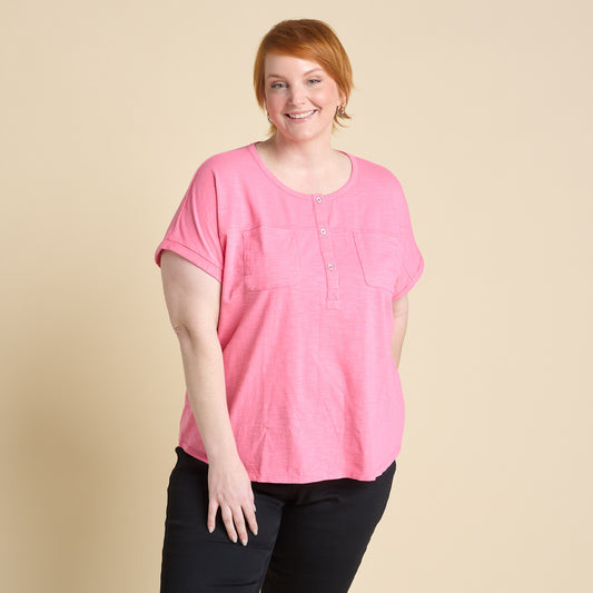 Confetti Pink Front Detail Women