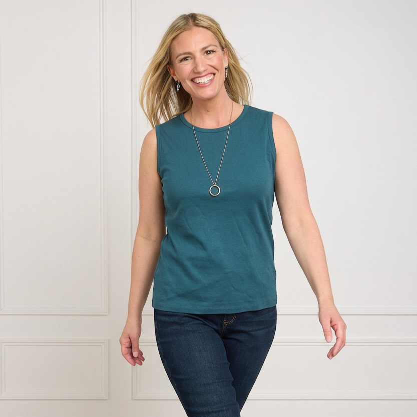 Plus Size Sleeveless Crew Neck Perfect Tank – Christopher & Banks