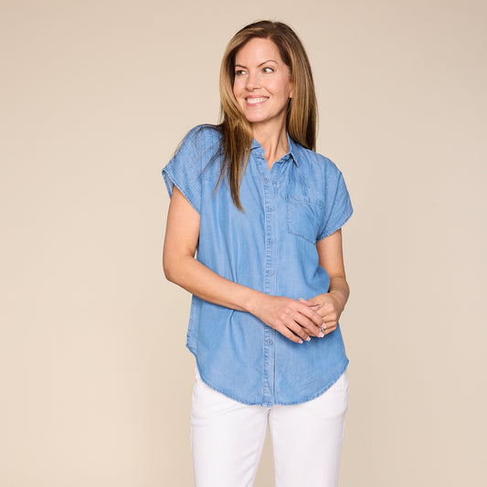 Medium Stonewash Front Detail Missy