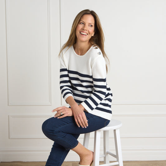 Navy Blazer Front Detail Missy
