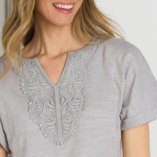 Alloy Embroidery Detail Missy