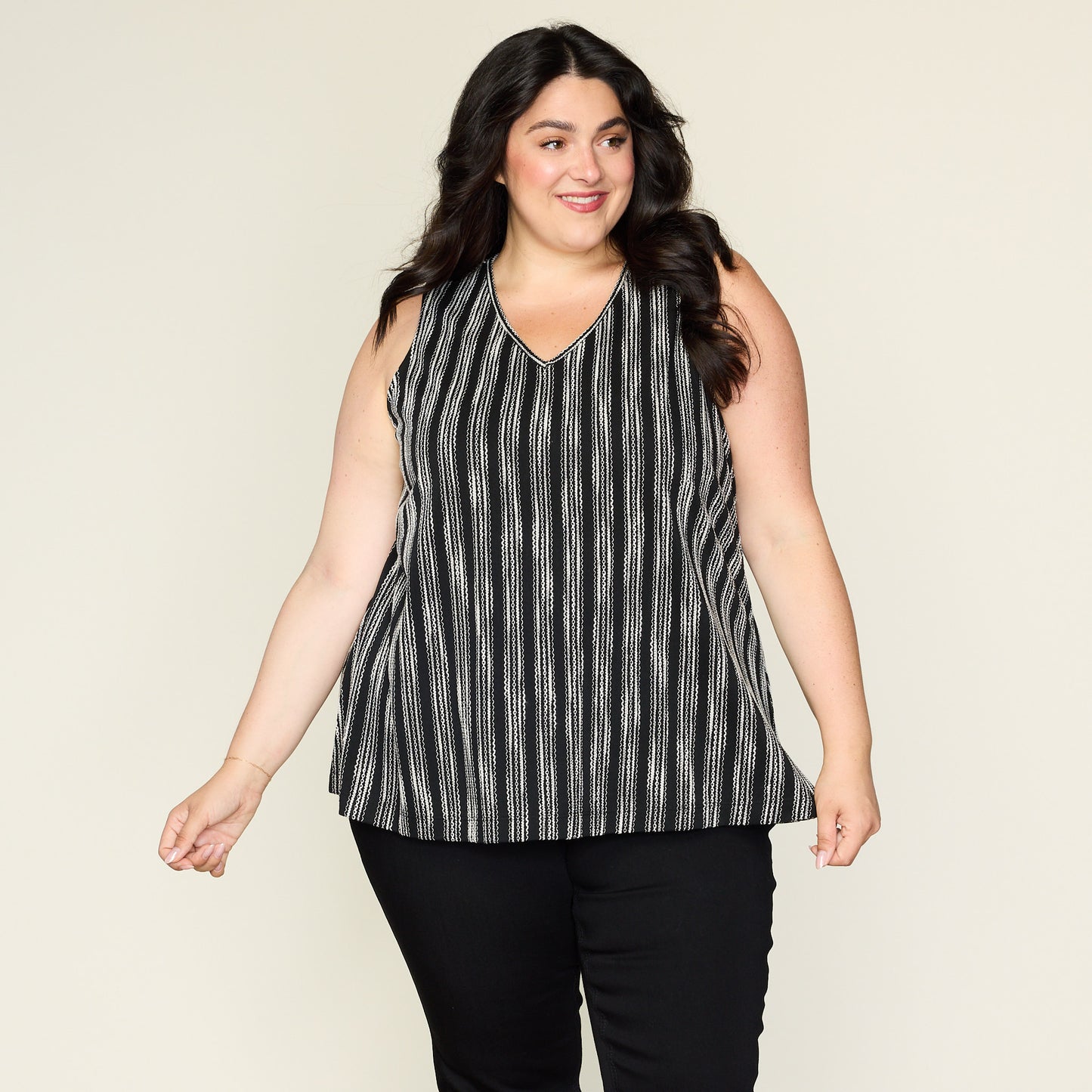 Black Front Detail Women