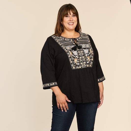 Black Front Detail Women