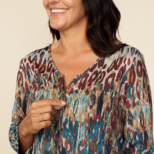 Multi Print Detail Missy