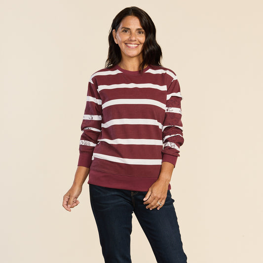 Burgundy Front Detail Missy