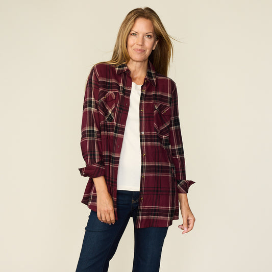 Burgundy Front Detail Missy