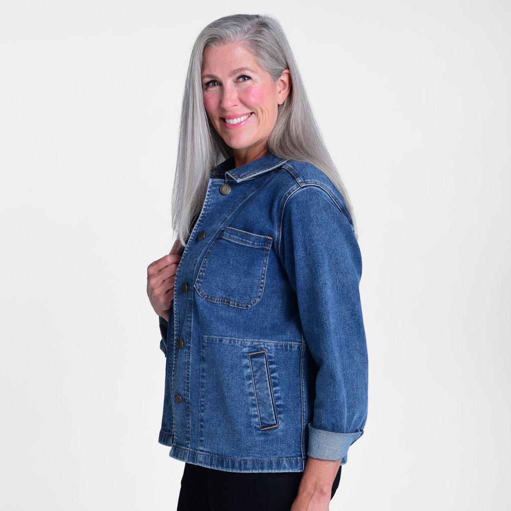 Medium Denim Side Detail Missy