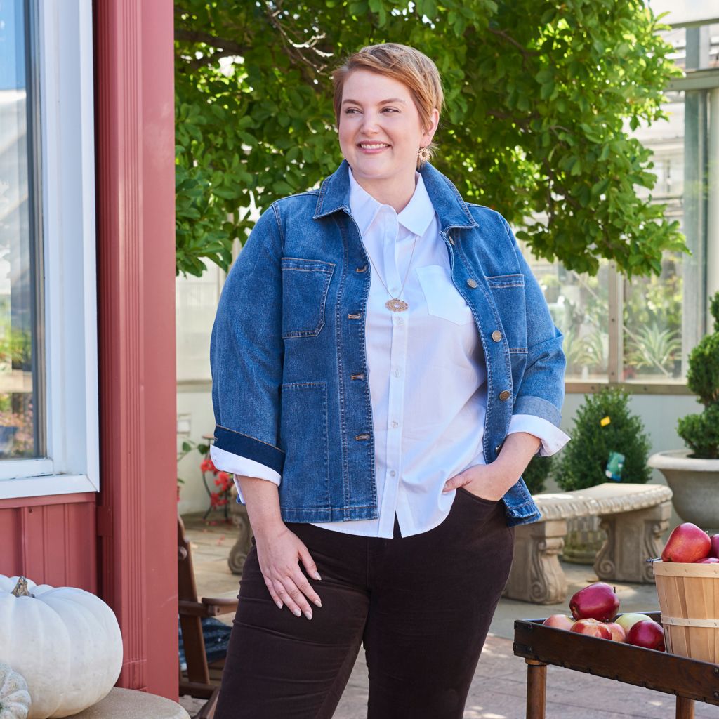 Medium Denim Brand Photography Women