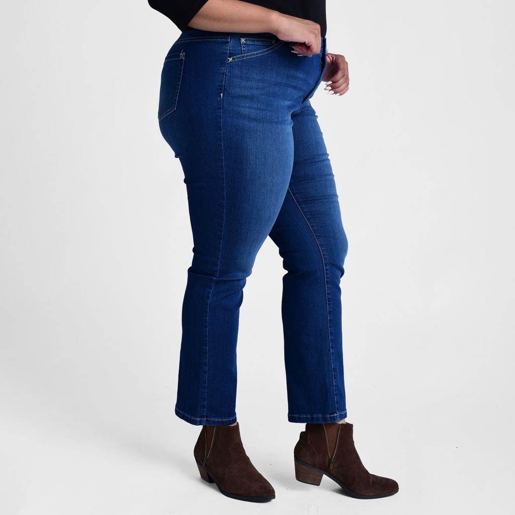 Med Stonewash Side Detail Women