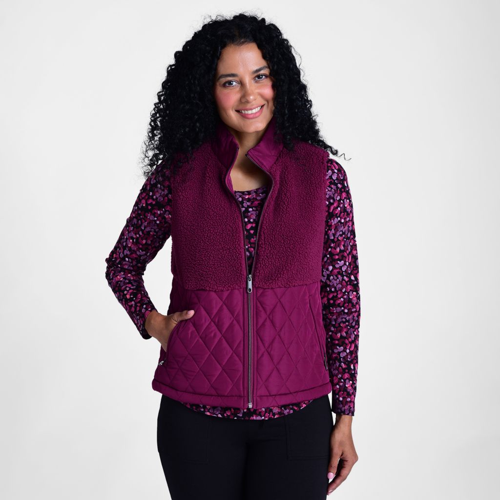 Purple Potion Zipped Detail Missy