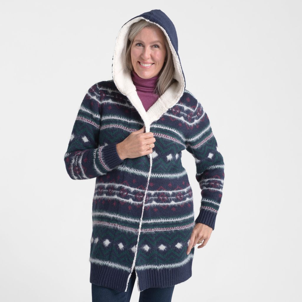 Navy Hood Up Detail Missy