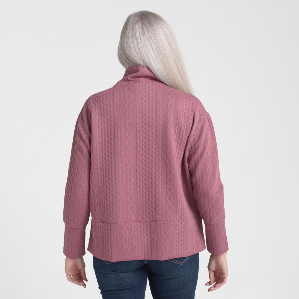 Relaxed Restyled Cable Pattern Top