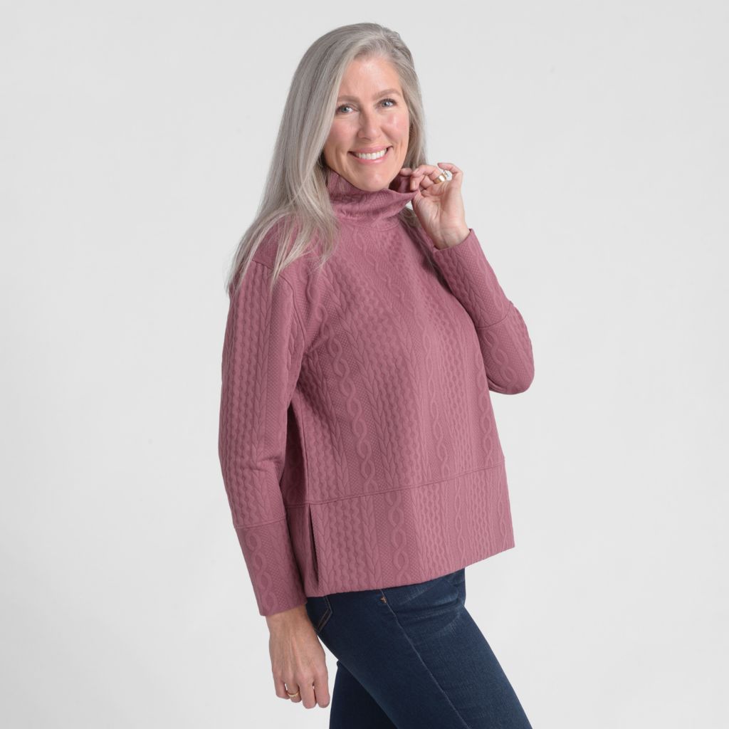 Relaxed Restyled Cable Pattern Top