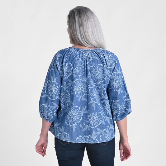 Blue Hydrangea Back Detail Missy