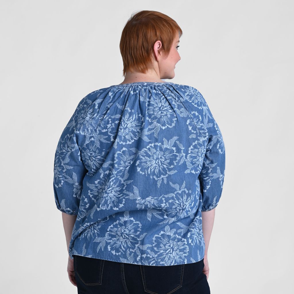 Blue Hydrangea Back Detail Women