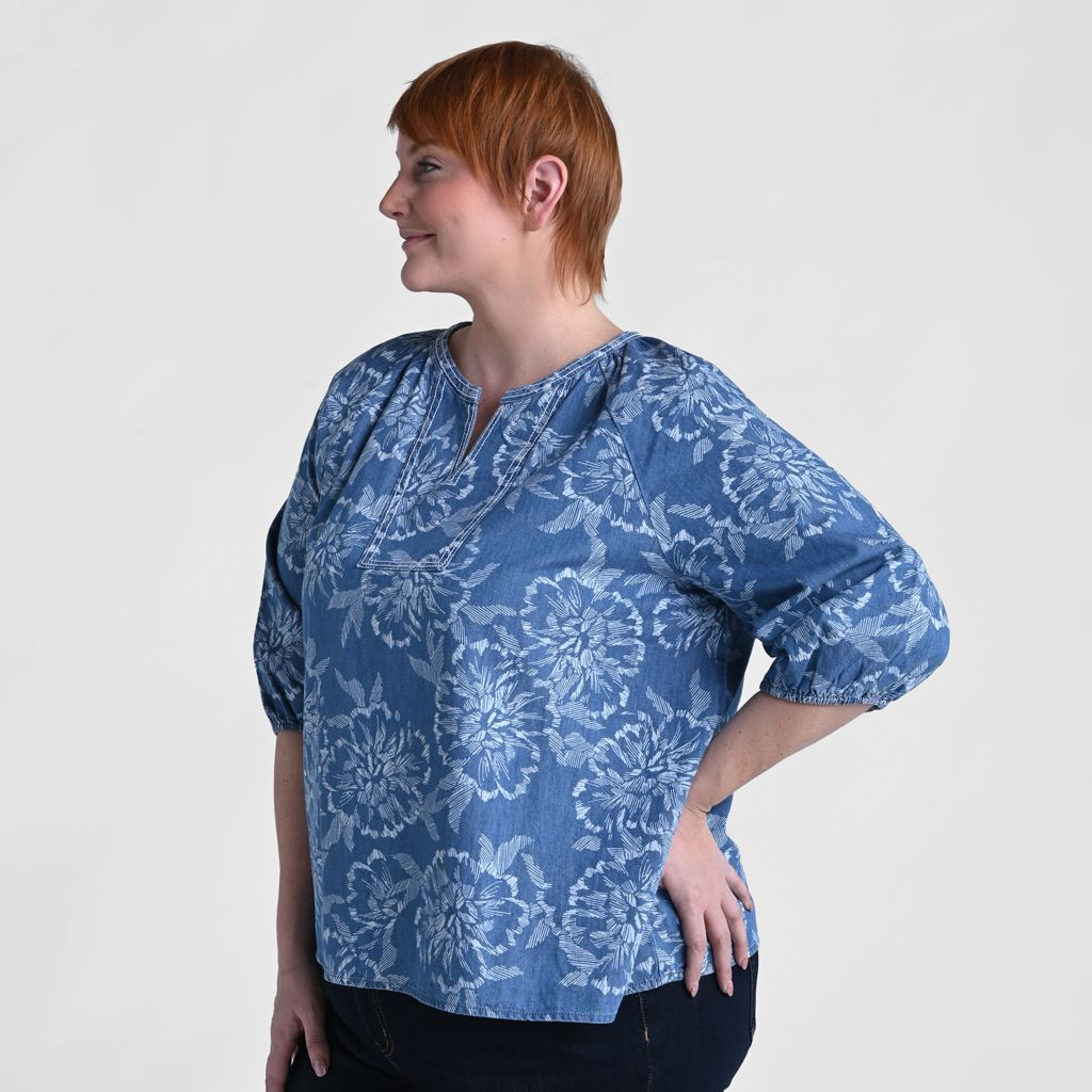 Blue Hydrangea Side Detail Women