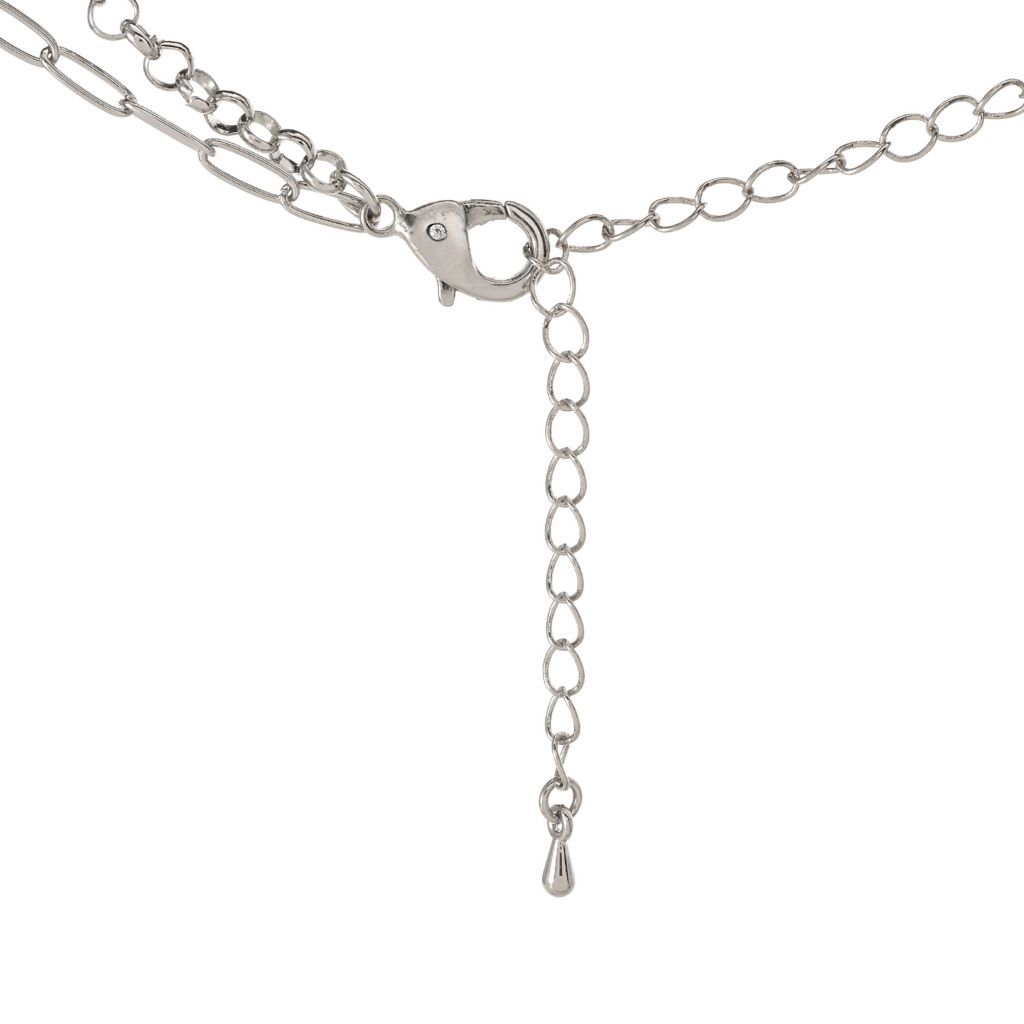 Short Multi Chain Double Link Necklace