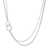 Short Multi Chain Double Link Necklace