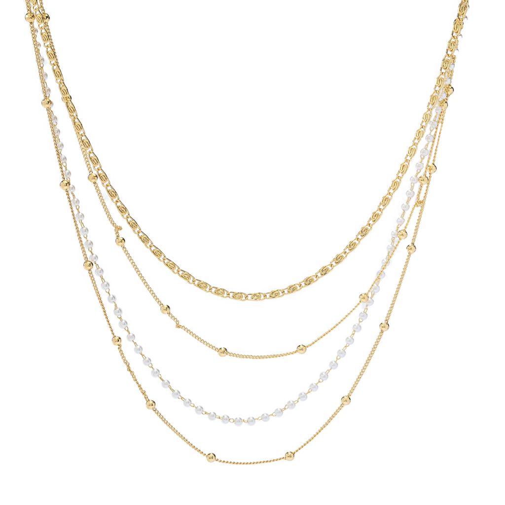 Pearl Detail Layered Necklace
