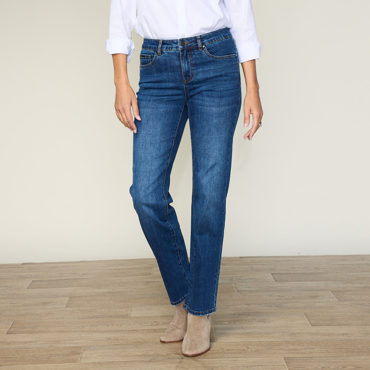Dark Wash Front Detail Missy