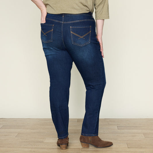 Dark Stonewash Back Detail Women