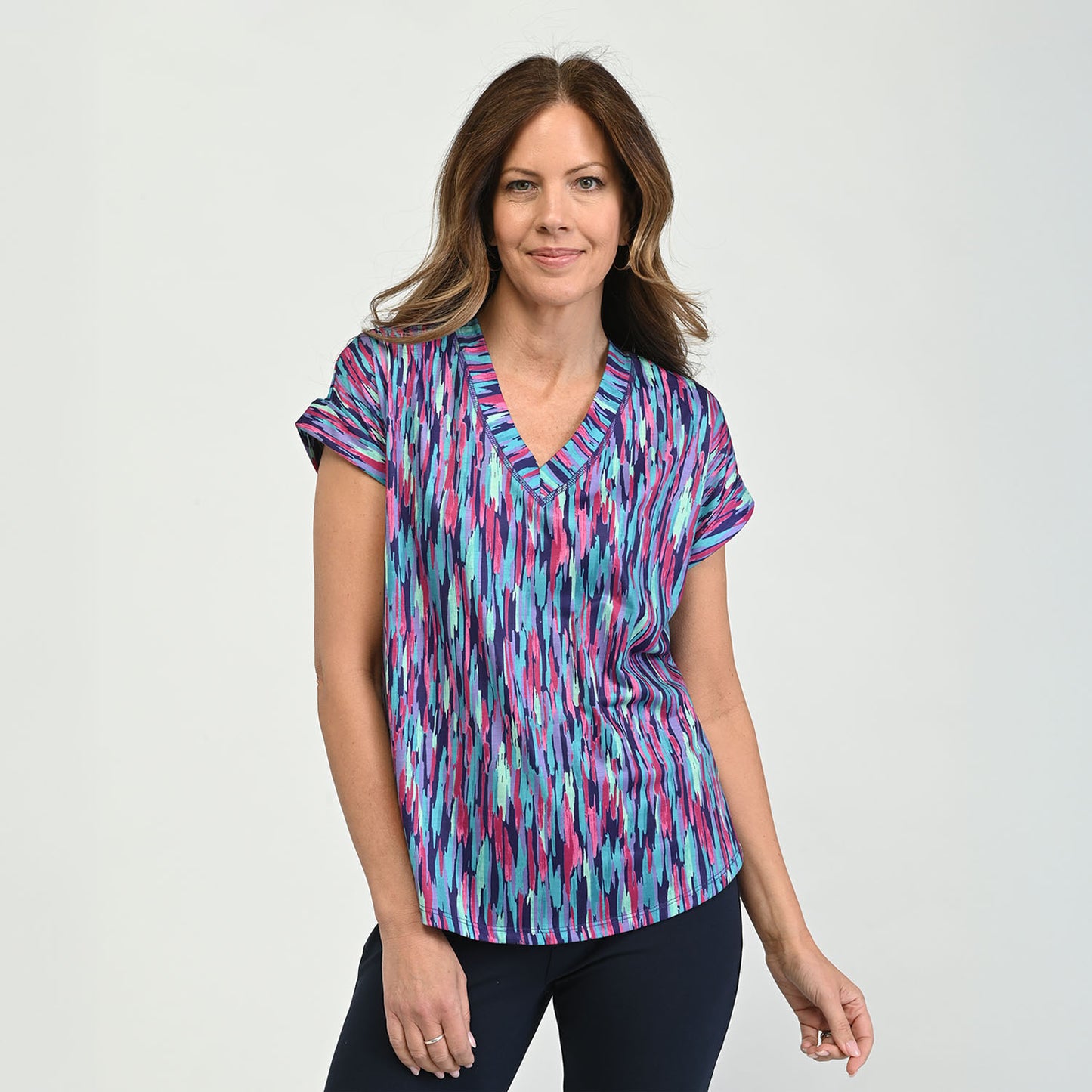 Blue Multi Front Detail Missy