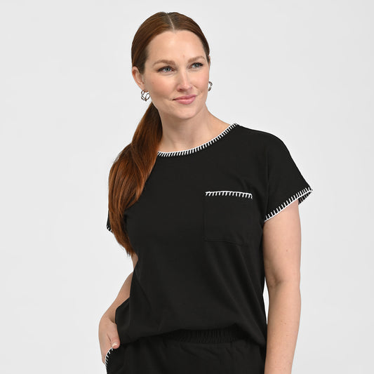 Black Front Detail Missy