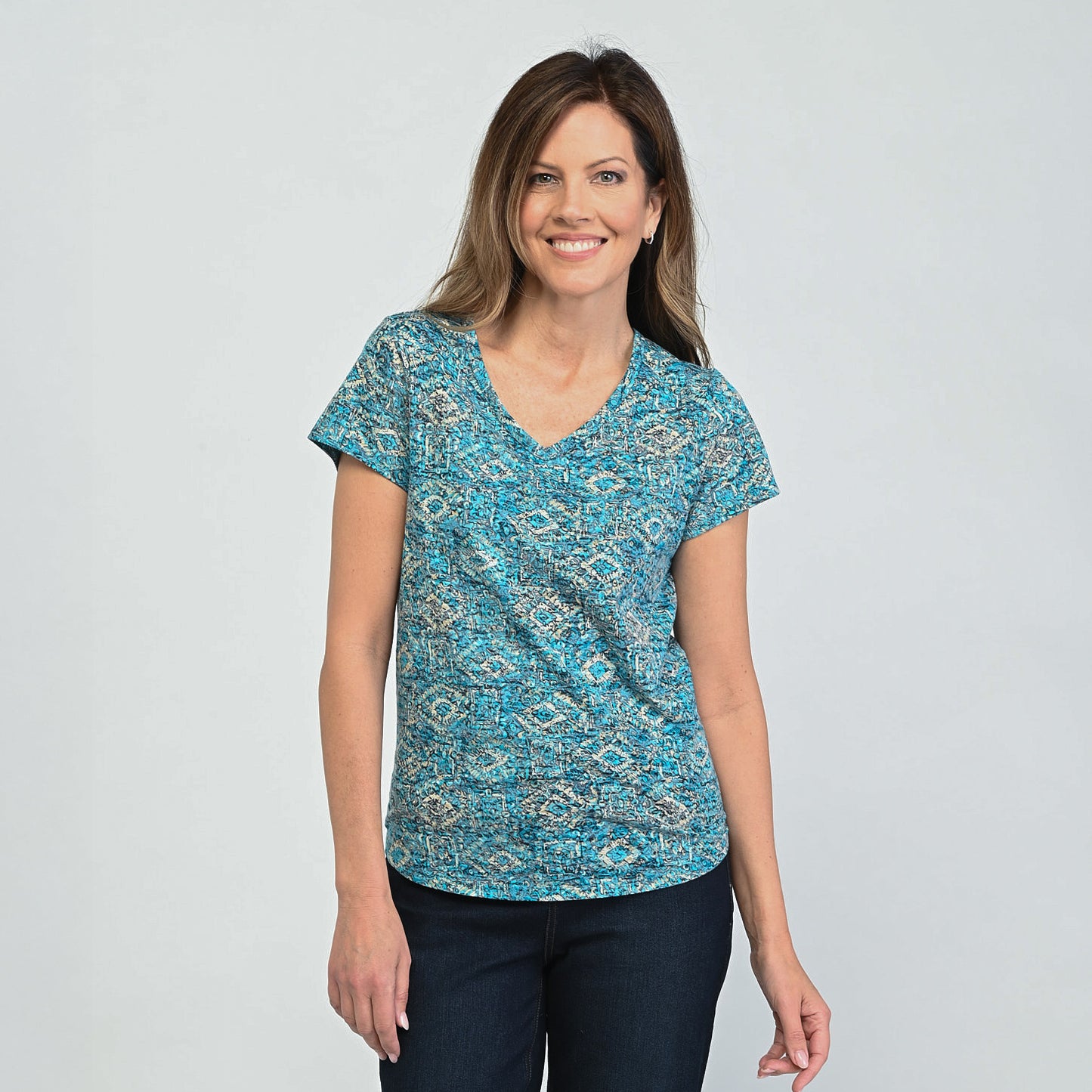 Paradise Blue Front Detail Missy