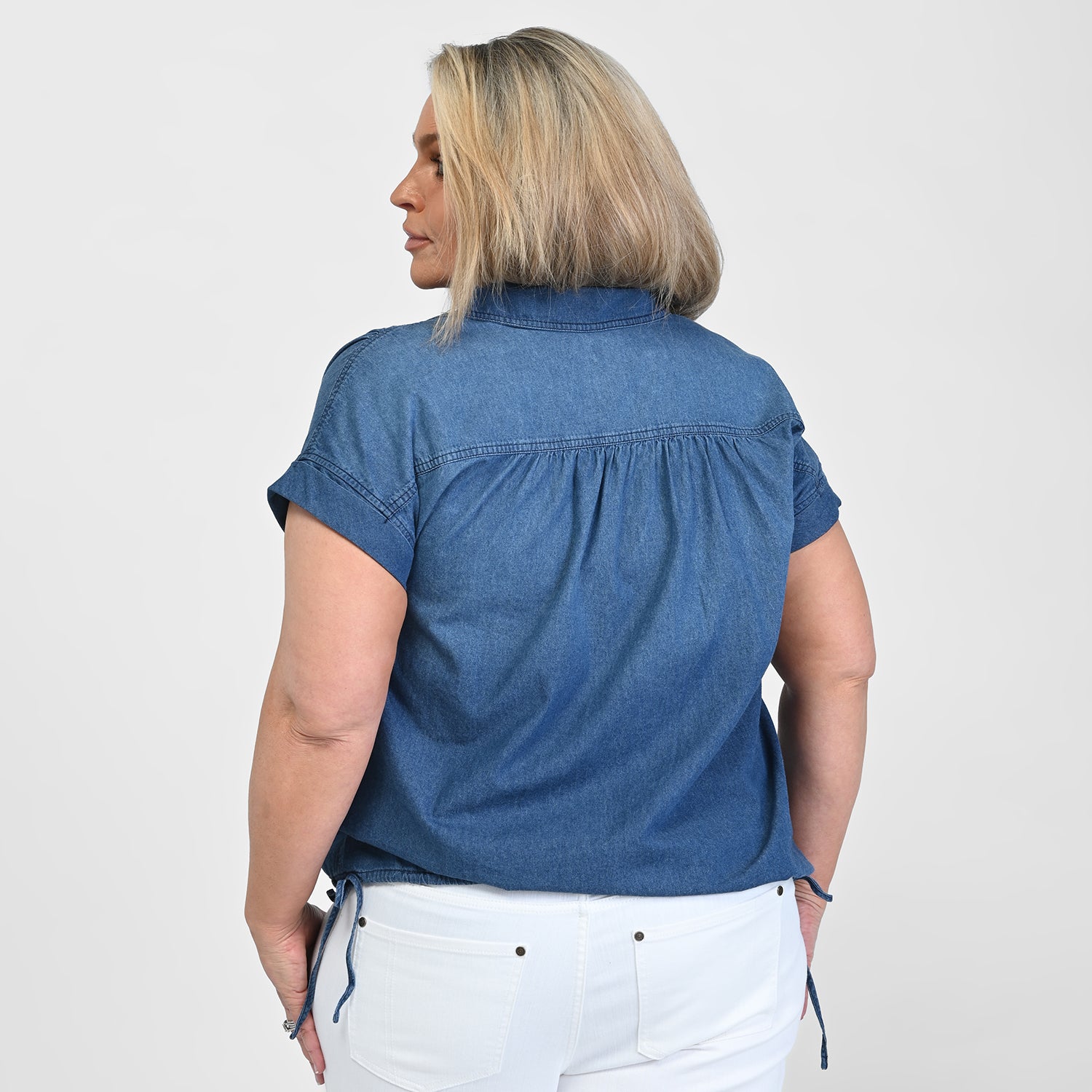 Medium Wash Back Detail Women
