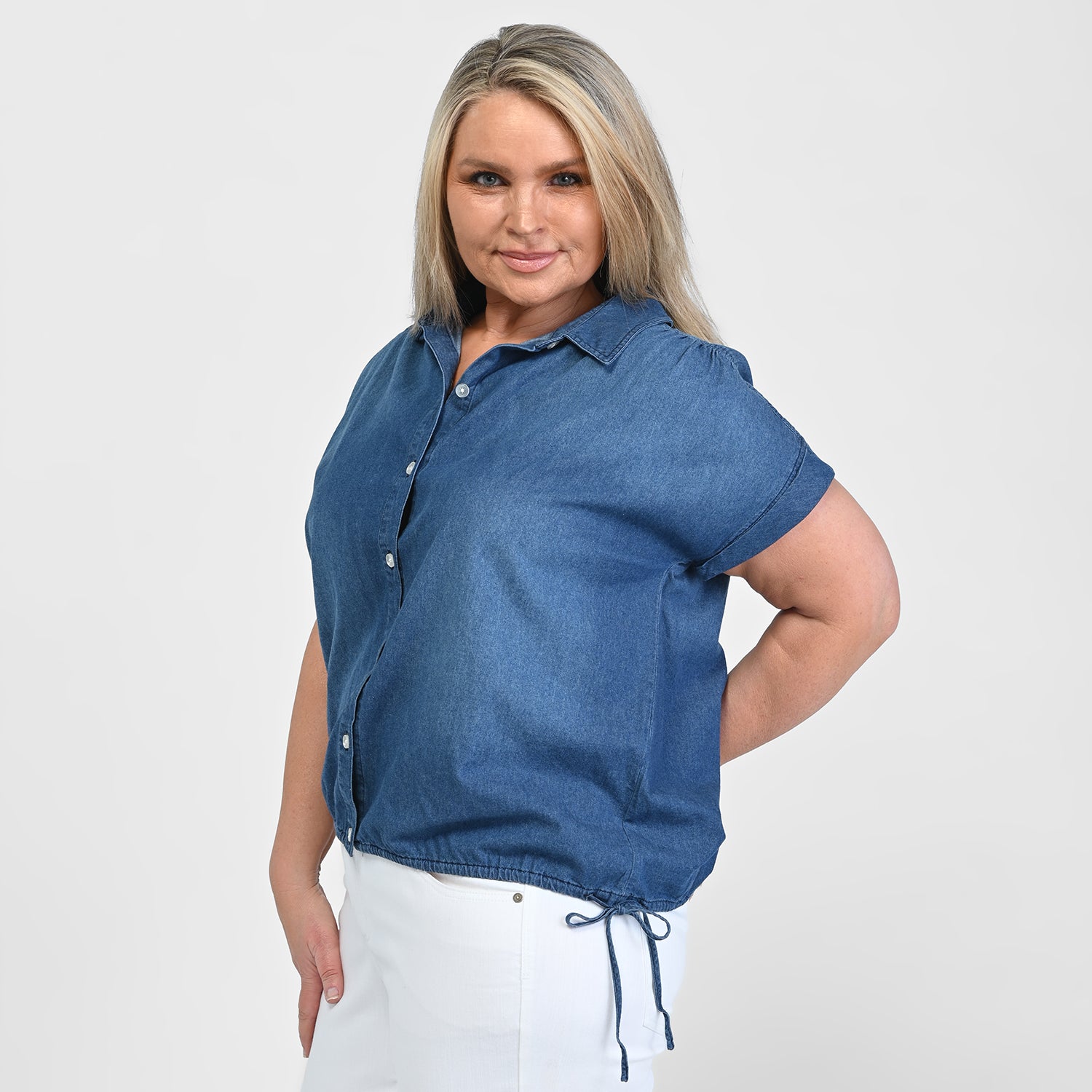 Medium Wash Side Detail Women